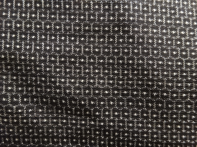 JAPANESE KIMONO / ANTIQUE MENS ENSEMBLE KIMONO / SILK / DORO OSHIMA TSUMUGI